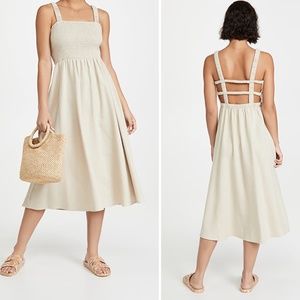 Moon River Strappy Linen Dress XS